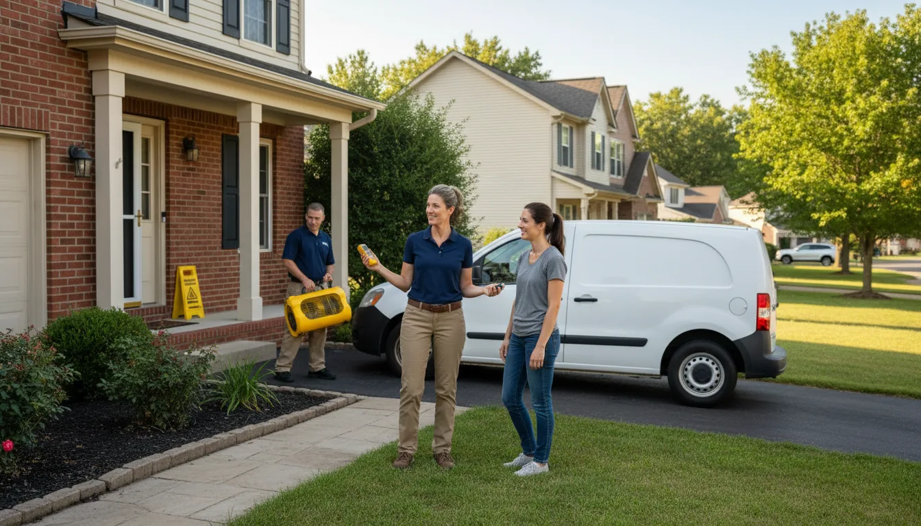 Residential water damage restoration in Drew, MS